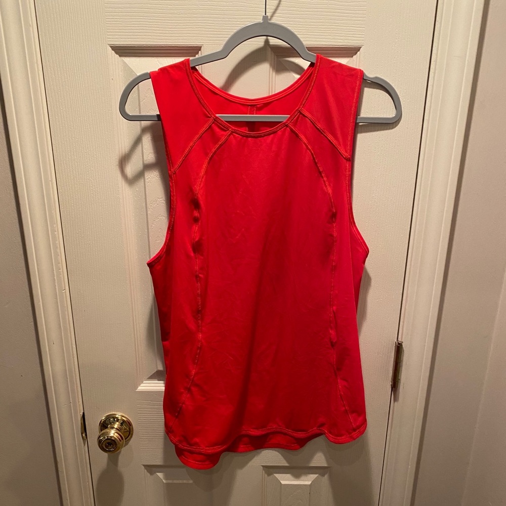 lululemon athletica Red Sleeveless Workout Tank Top